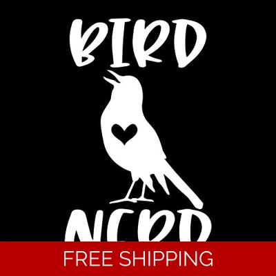 Bird Nerds Heart Die Cut Vinyl Decal sticker Bird Nerds Heart Die Cut Vinyl Decal sticker
